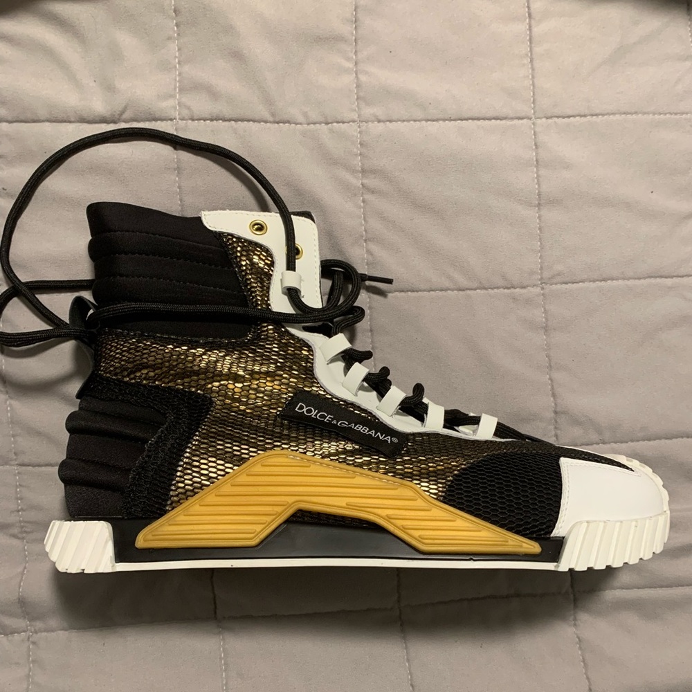 Dolce & Gabbana
Men's NS1 Metallic Mesh High-Top Sneakers